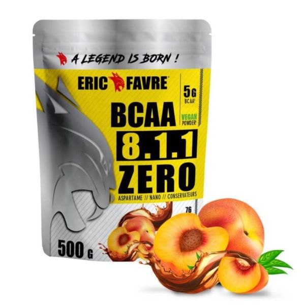Eric Favre - BCAA 8.1.1 Zero saveur thé pêche - 500g