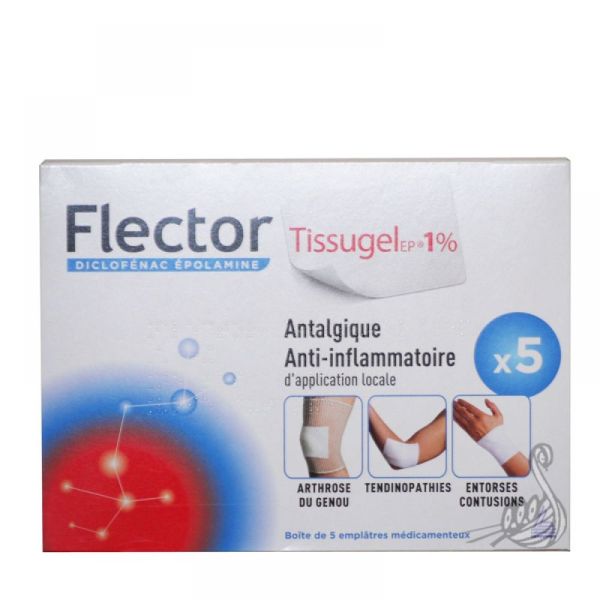 Flector Tissugel - 5 emplâtres médicamenteux