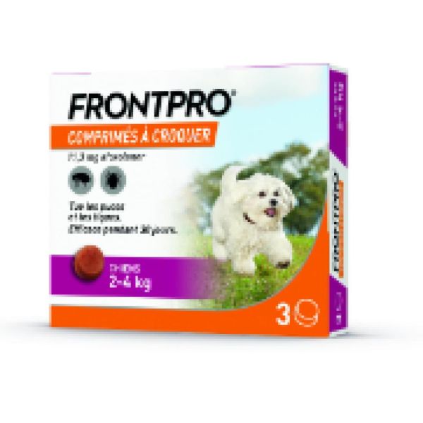 Frontpro - Chiens 2-4kg - 3 comprimés