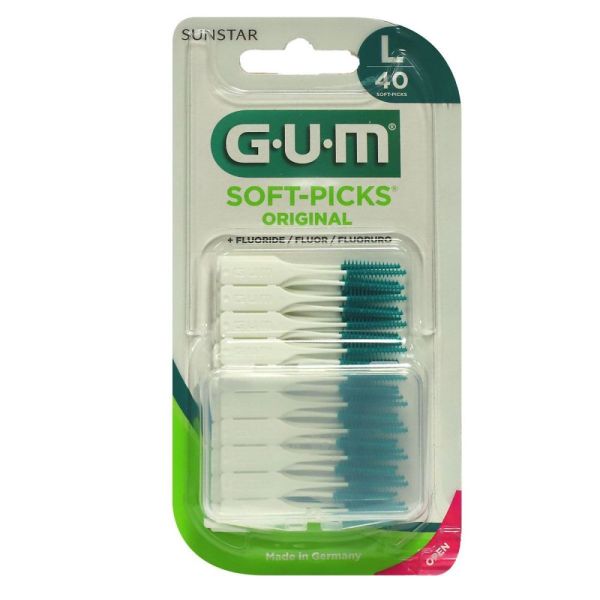 GUM SOFT-PICKS Original - 40 Soft-Picks - Large
