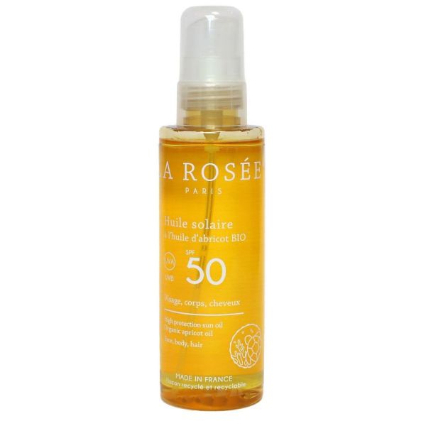 La Rosée - Huile solaire huile abricot bio SPF50 - 150ml