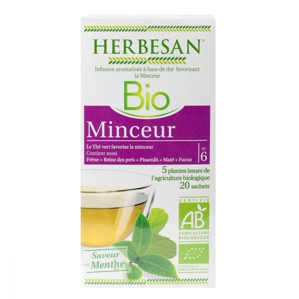 Herbesan infusion bio Perte de poids - Tisane minceur