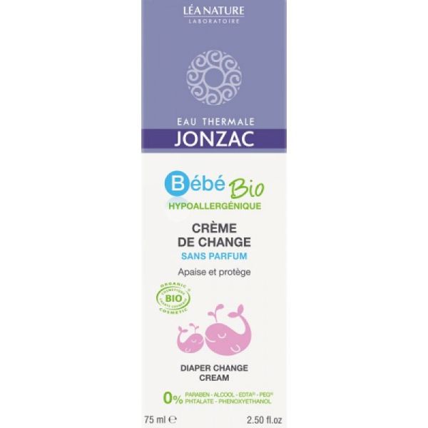 Jonzac bébé bio - Crème de change - 75 ml