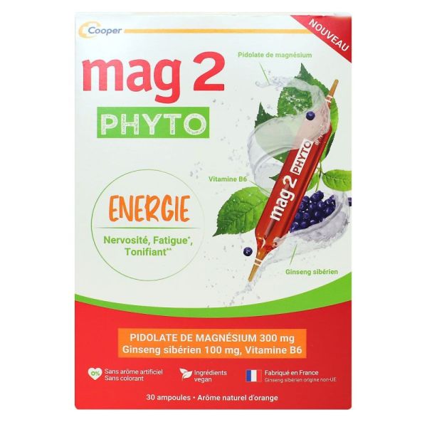 Mag 2 - Phyto énergie - 30 ampoules