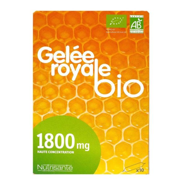 Nutrisanté - Vitavea Vita'Royal Gelée Royale Bio 1800 mg 10 Ampoules