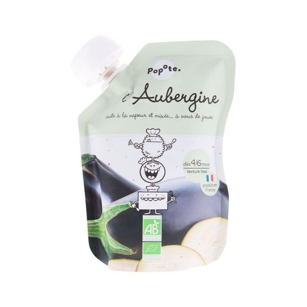 Popote - Gourde l'Aubergine 4/6mois - 120g