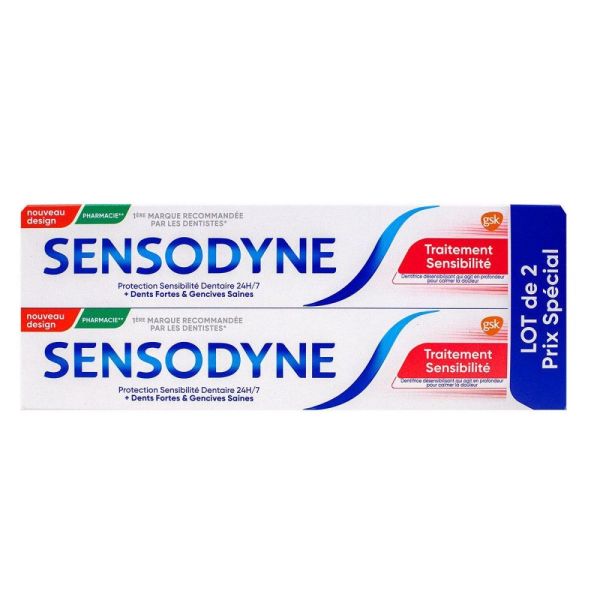 Sensodyne - Traitement Sensibilité Lot de 2 x 75 ml