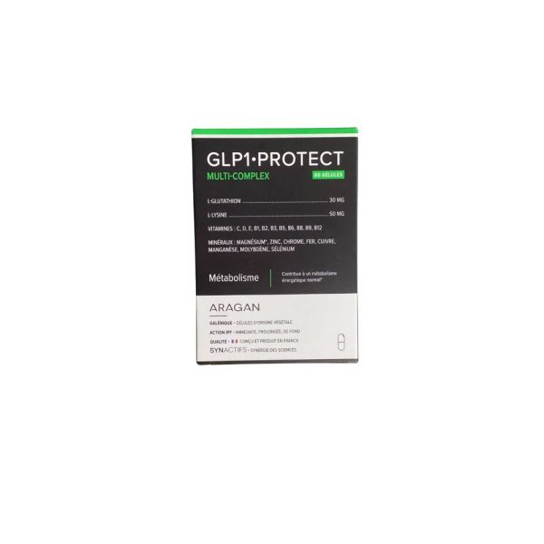 Aragan - Synactifs GLP1 Protect Énergie & équilibre nutritionnel - 60 gélules