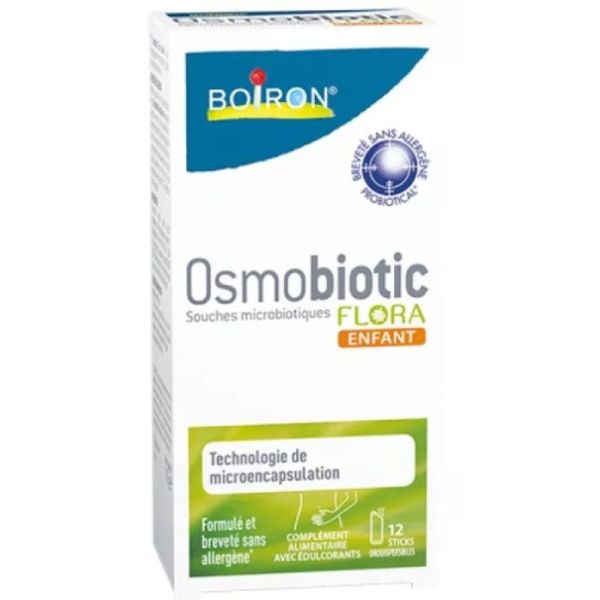 Boiron - Osmobiotic flora enfant - 12 sticks