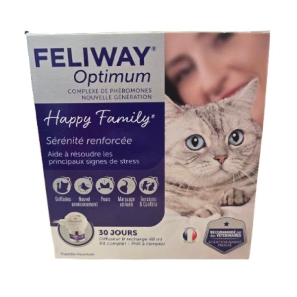 Feliway - Diffuseur happy family et sa recharge 48ml