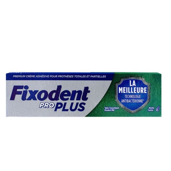 Fixodent pro plus - Duo protection - crème adhésive premium pour prothèses dentaires