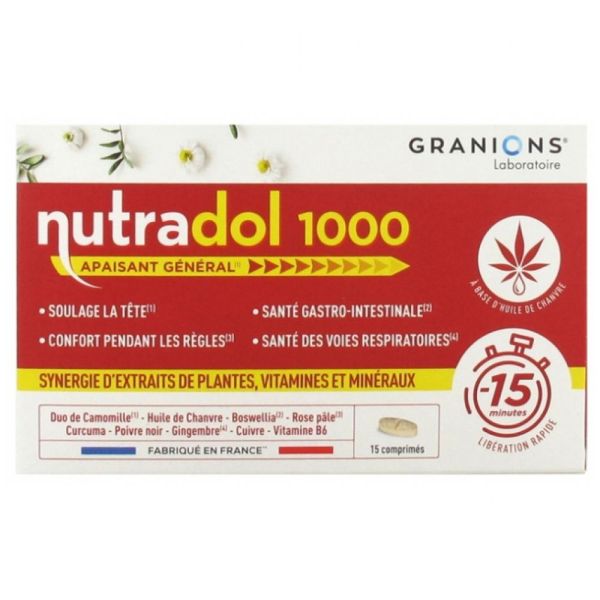Granions - Nutradol 1000 - 15 comprimés