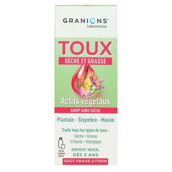 Granions - Sirop Toux sèche et grasse - 120ml