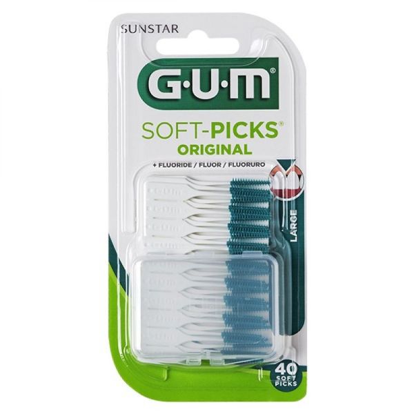 GUM SOFT-PICKS Original - 40 Soft-Picks - Large