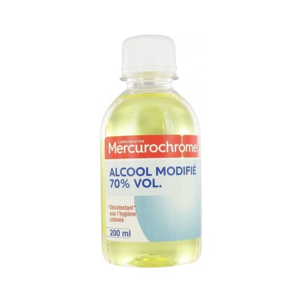 Mercurochrome - Alcool modifié 70% vol. - 200 ml