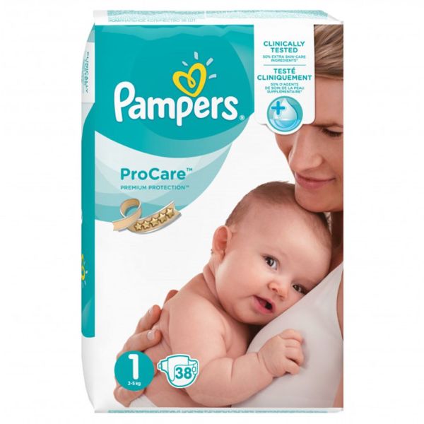 Pampers ProCare Taille 1 38 couches