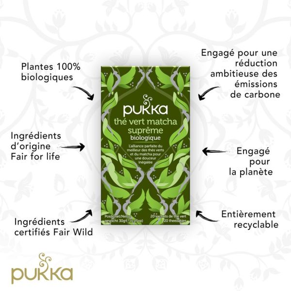 Pukka - Thé vert matcha suprême 20 sachets