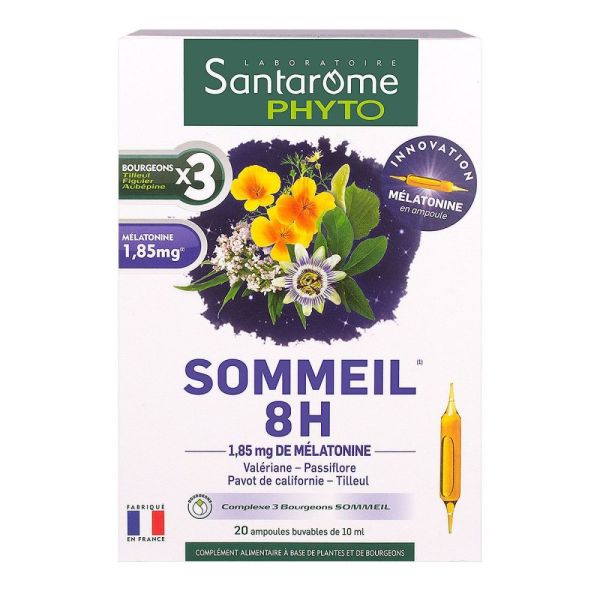 Santarome Phyto - Sommeil Mélatonine - 20 ampoules