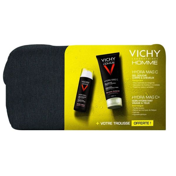 Vichy - Homme kit anti- fatigue gel douche 200 ml + soin hydratant 50 ml