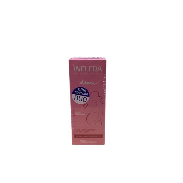 Weleda - Lot de 2 huile de massage vergetures - 100mL*2