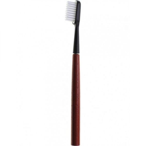 Caliquo - Brosse à dents écologique tête rechargeable bois de noyer - Médium