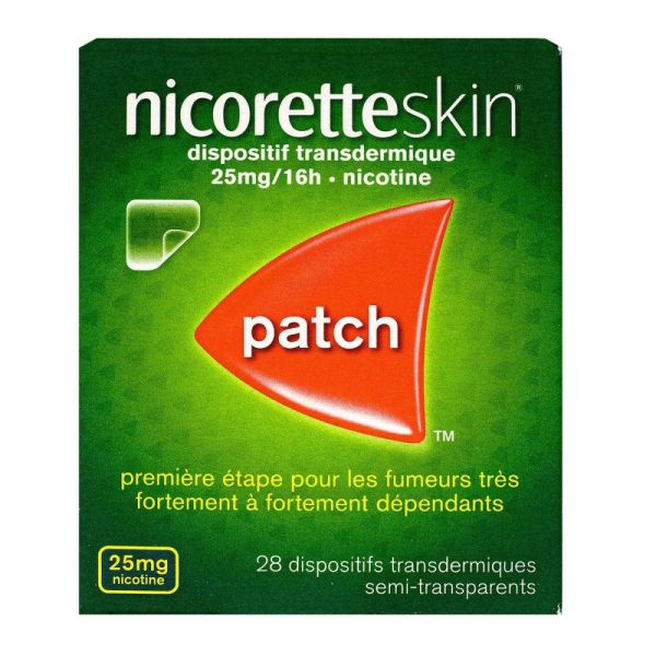 Johnson et Jonhson - Nicoretteskin Patch 25Mg - 28 dispositifs