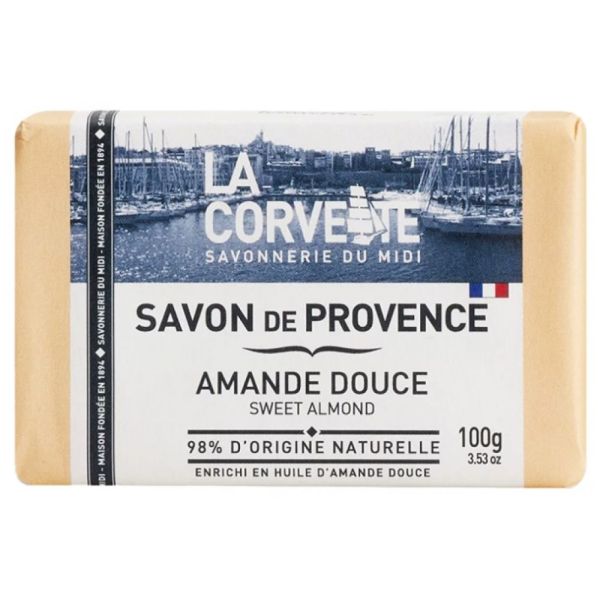 La Corvette - Savon de Provence Amande Douce - 100 g