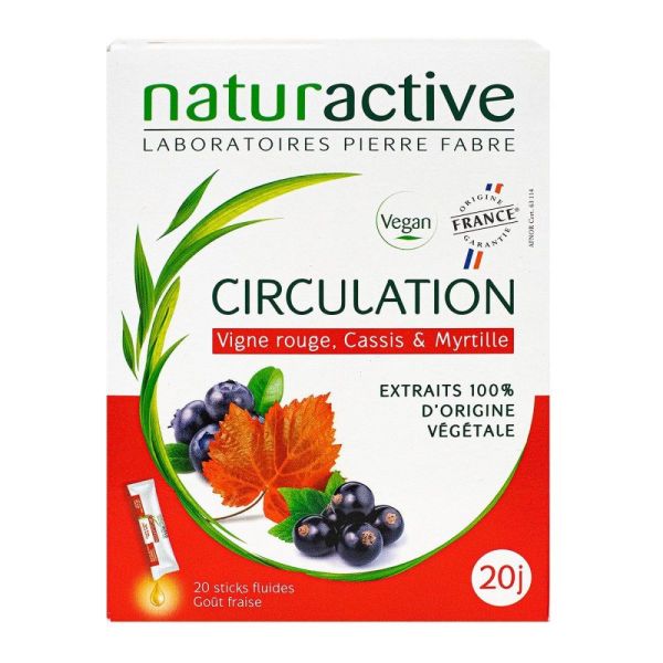 Naturactive - Circulation - 20 sticks fluides