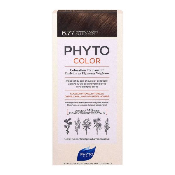 Phytocolor - Coloration permanente 6.77 Marron clair cappuccino