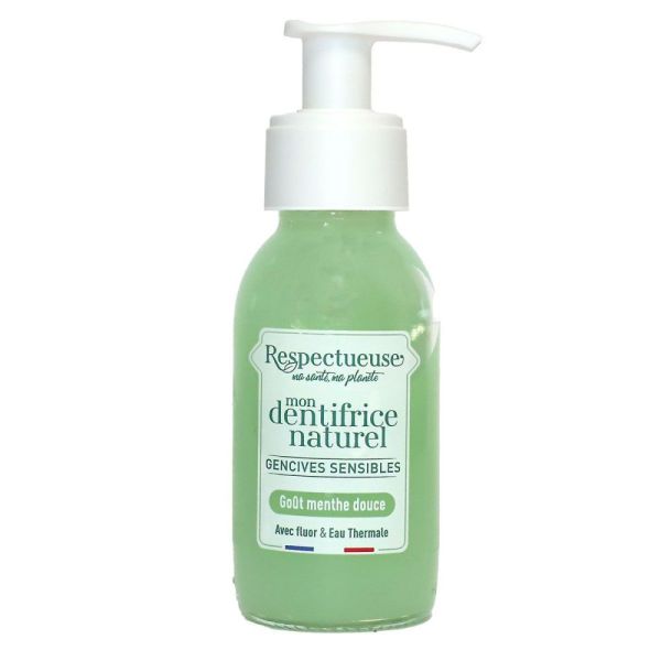 Respectueuse - Mon dentifrice naturel gencives sensible goût menthe douce  - 80mL