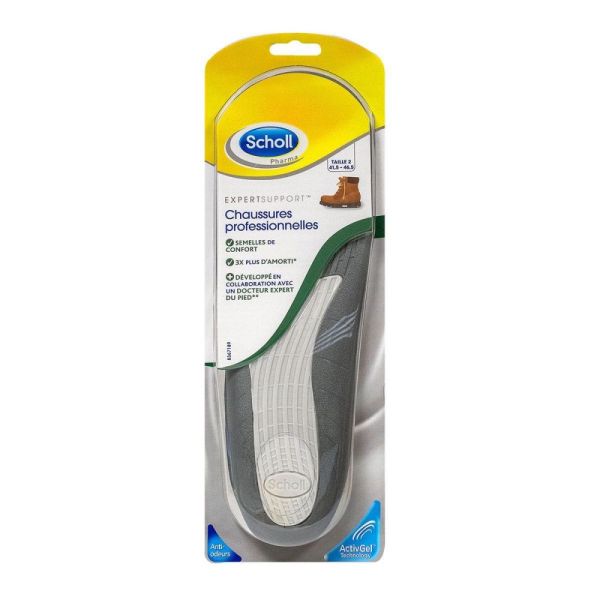 Scholl - Semelles expert support chaussures professionnelles