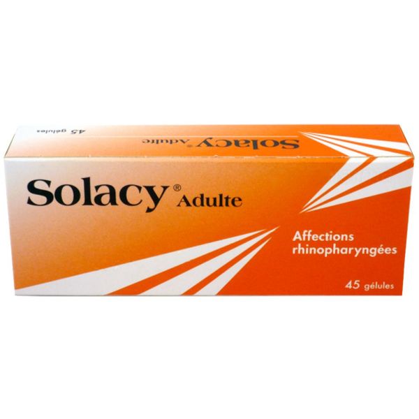 Solacy adultes - Médicament rhume et toux - 45 gélules