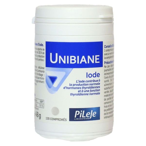 Pileje -  Unibiane Iode - 120 comprimés