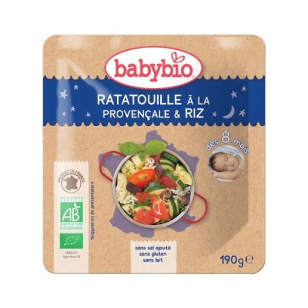 Babybio - Ratatouille à la Provençale & Riz de Camargue - dès 8 mois - 190g