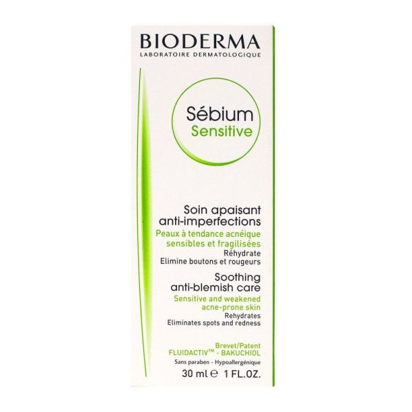 Bioderma - Sébium sensitive soin apaisant anti-imperfections - 30 ml