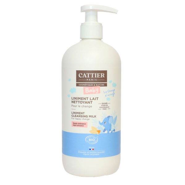 Cattier baby - Liniment lait nettoyant - 500mL
