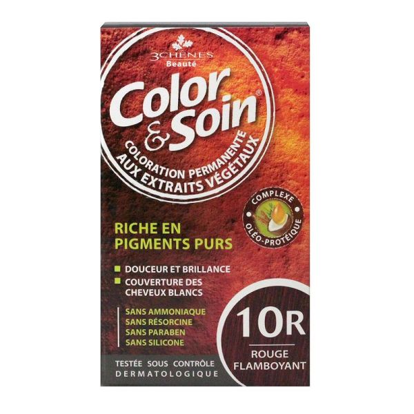 Color & Soin - Coloration Permanente - 10R Rouge flamboyant