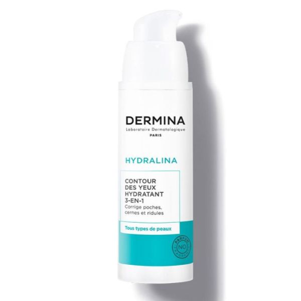 Dermina - Hydralina contour des yeux hydratant 3 en 1 - 20ml