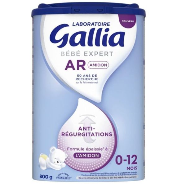 Gallia - Bébé Expert Anti-régurgitations Amidon - 0-12 Mois 800G