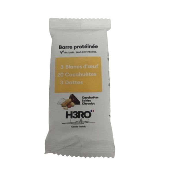 H3RO - Barre proteinée cacahuètes salées, chocolat - 52g
