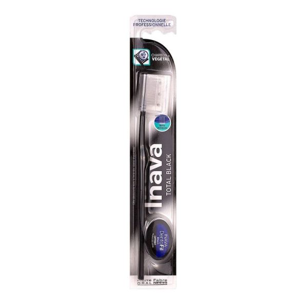 Inava - Total Black - Brosse à dents + DentoFil black offert