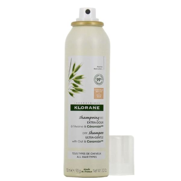 Klorane - Shampoing sec teinté extra-doux avoine et céramide - 150 ml