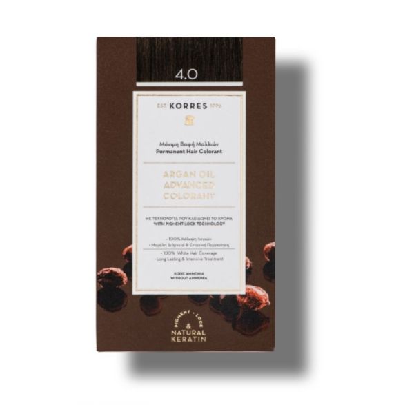Korres - Coloration Haute Performance - 4.0 Châtain