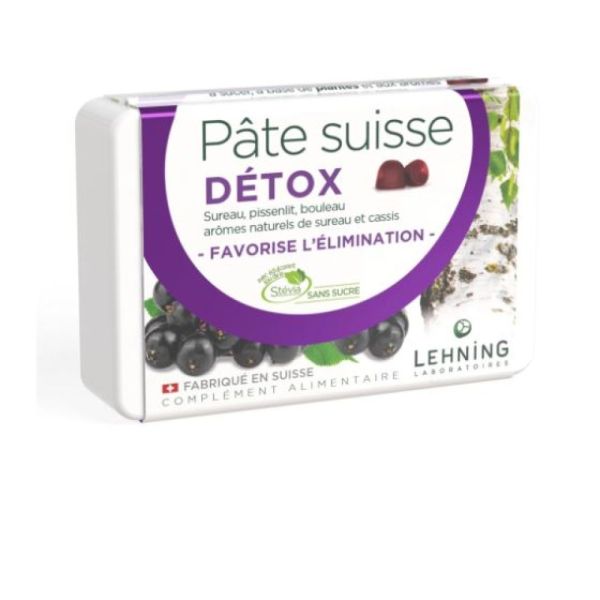 Lehning - Pâte Suisse détox - 40 gommes