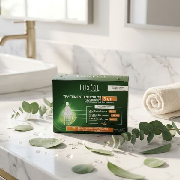 Luxéol - Traitement antichute progressive 3 en 1 - 14 fioles