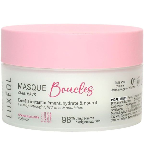 Luxéol - Masque cheveux bouclés 2C à 3C - 200ml