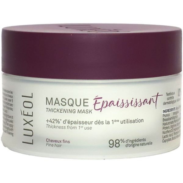 Luxeol - Masque épaississant cheveux fins - 200ml