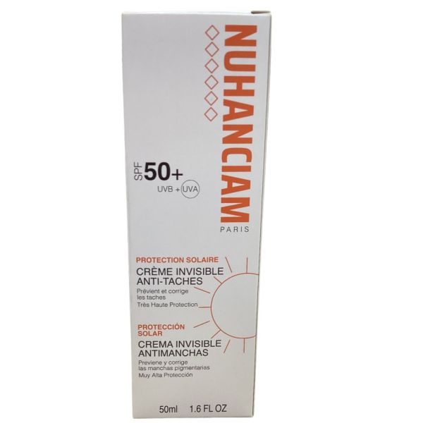 Nuhanciam - crème invisible anti-taches solaire spf50 - 50mL