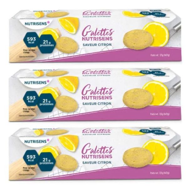 Nutrisens - galettes citron HP HC - 3x125g