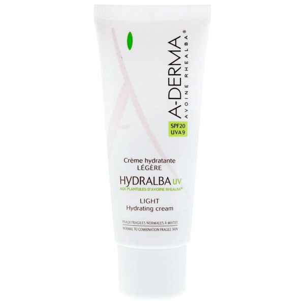 A-Derma -  Hydralba UV crème hydratante riche - 40 ml